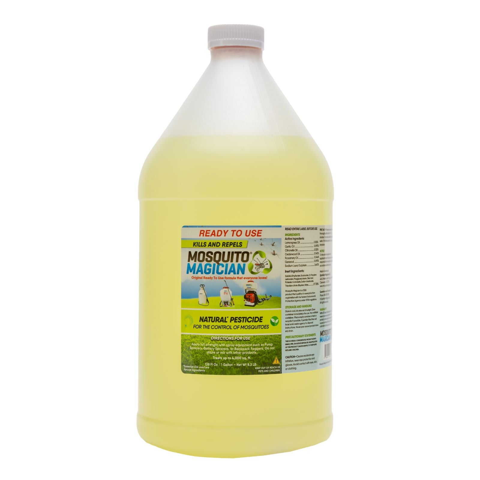Battery Sprayer with 2 Gallons of Ready-to-Use Mosquito Killer & Repellent