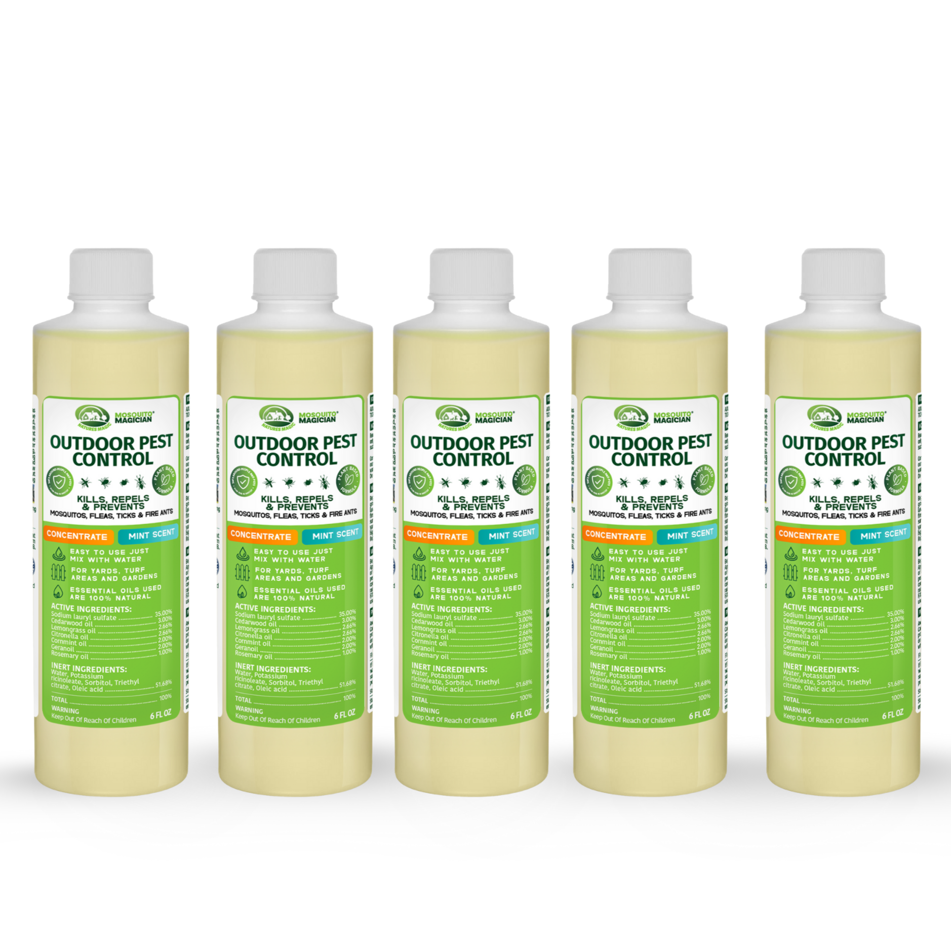 Mosquito Killer & Repellent Concentrate - 6oz Bottle Packs
