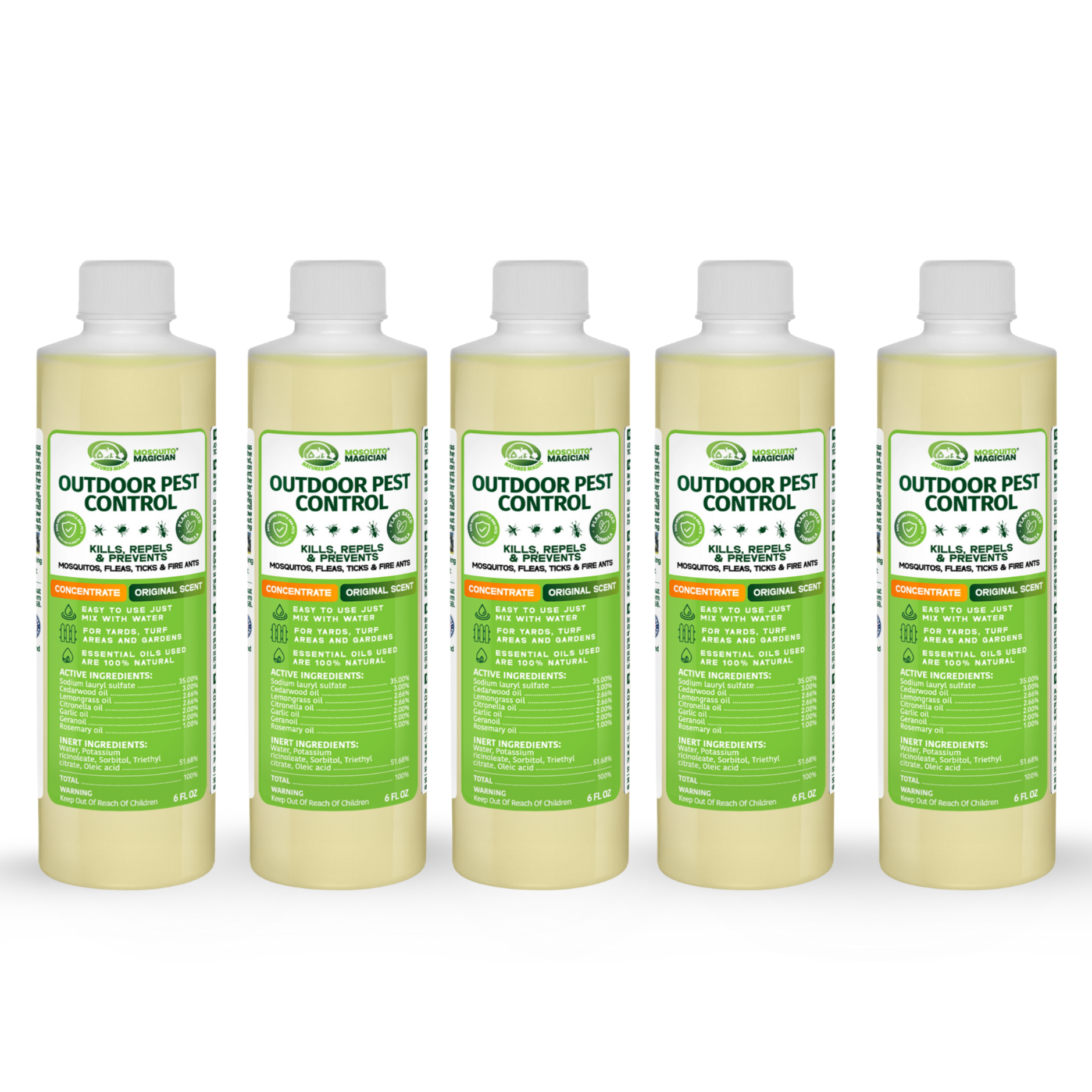 Mosquito Killer & Repellent Concentrate - 6oz Bottle Packs