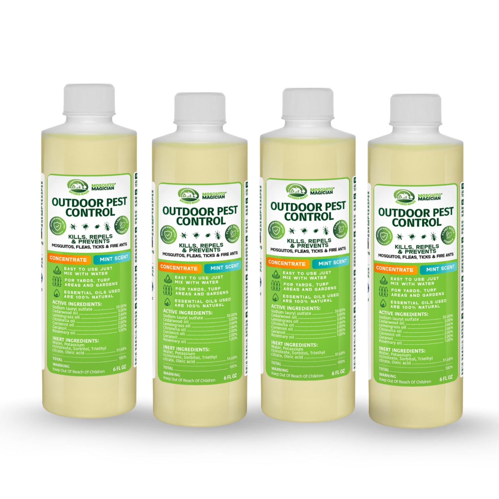 Mosquito Killer & Repellent Concentrate - 6oz Bottle Packs