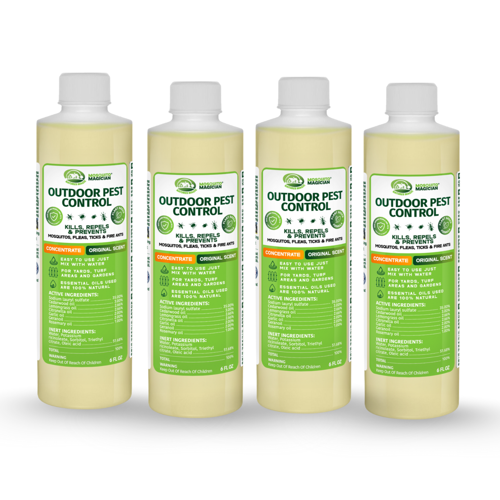 Mosquito Killer & Repellent Concentrate - 6oz Bottle Packs