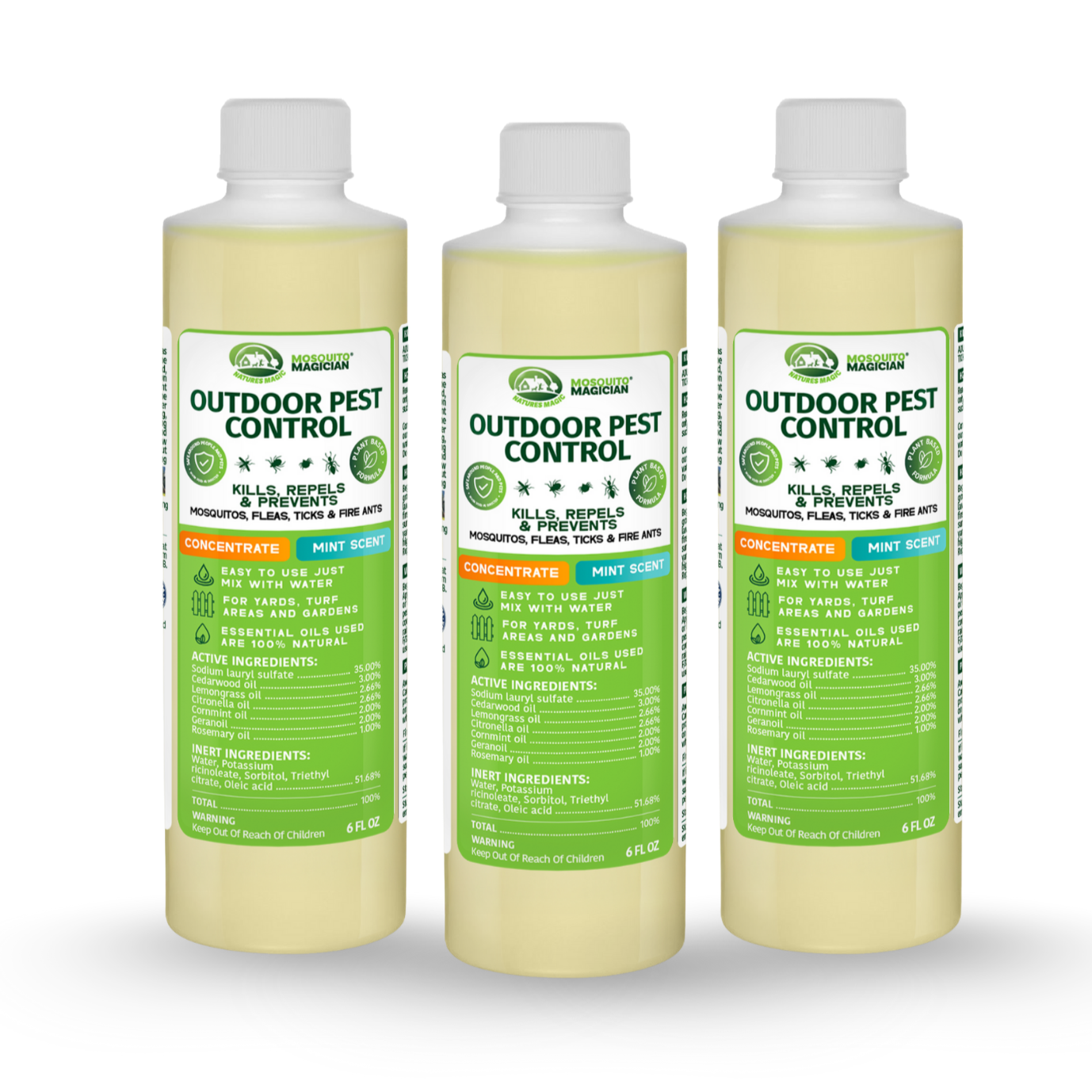 Mosquito Killer & Repellent Concentrate - 6oz Bottle Packs