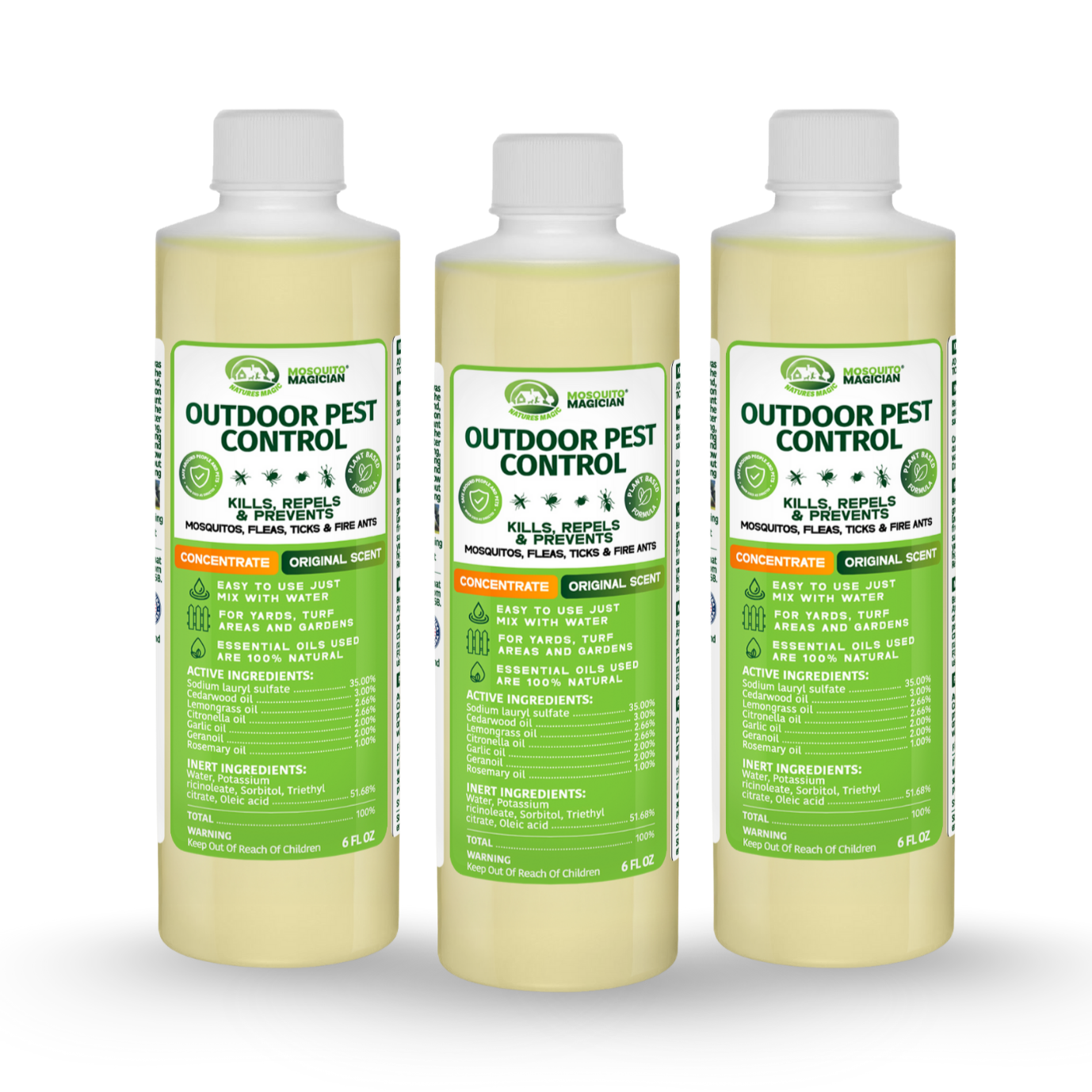 Mosquito Killer & Repellent Concentrate - 6oz Bottle Packs