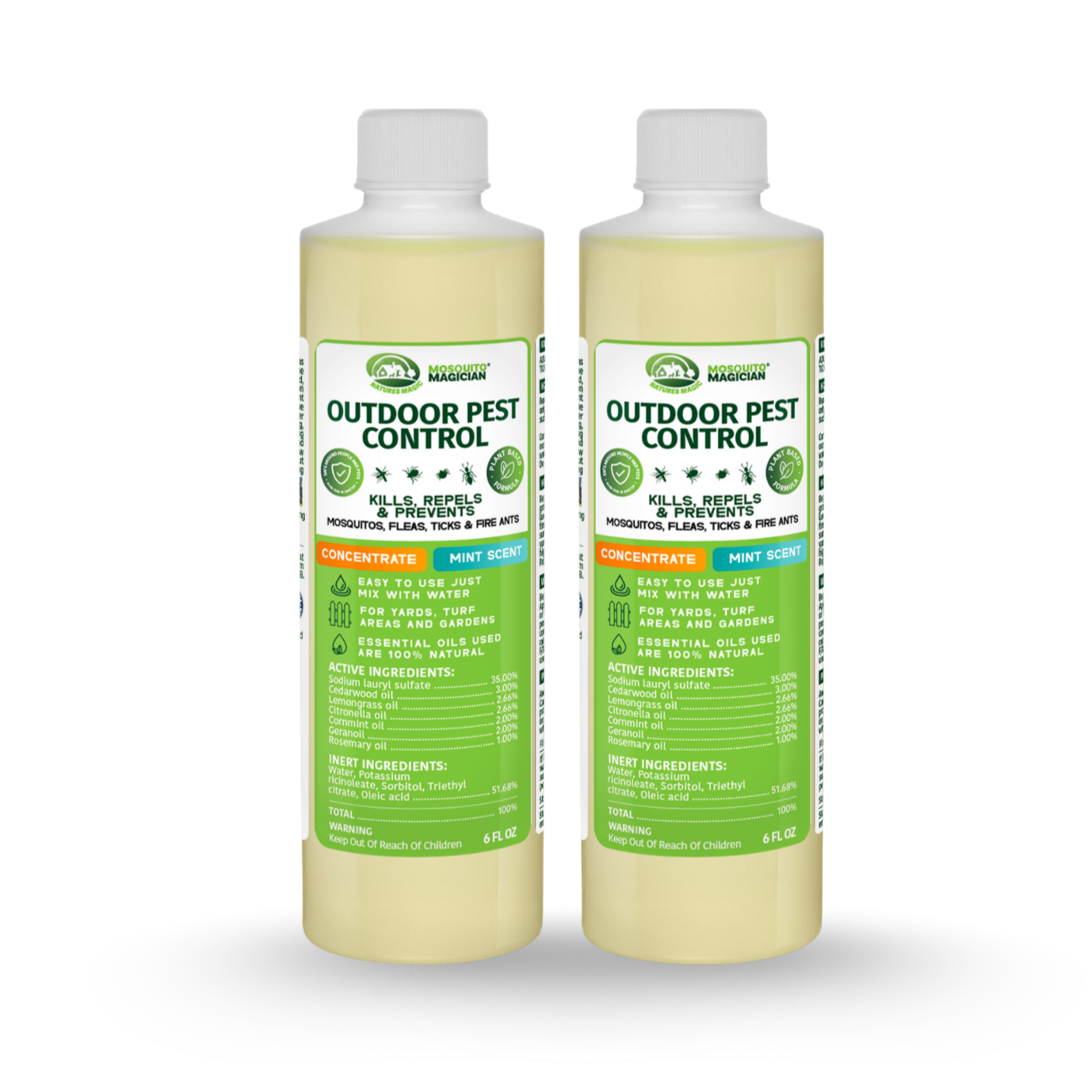 Mosquito Killer & Repellent Concentrate - 6oz Bottle Packs