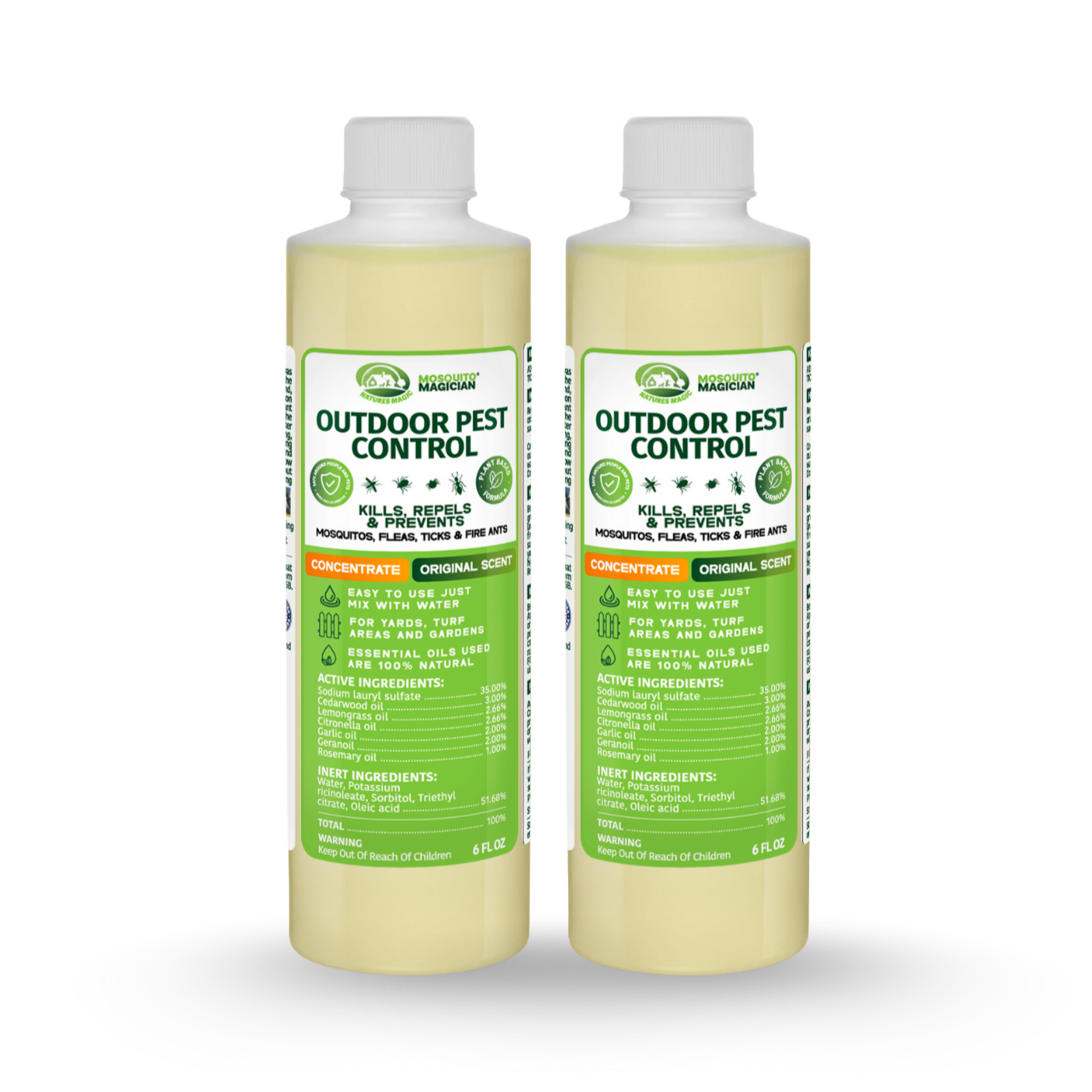 Mosquito Killer & Repellent Concentrate - 6oz Bottle Packs