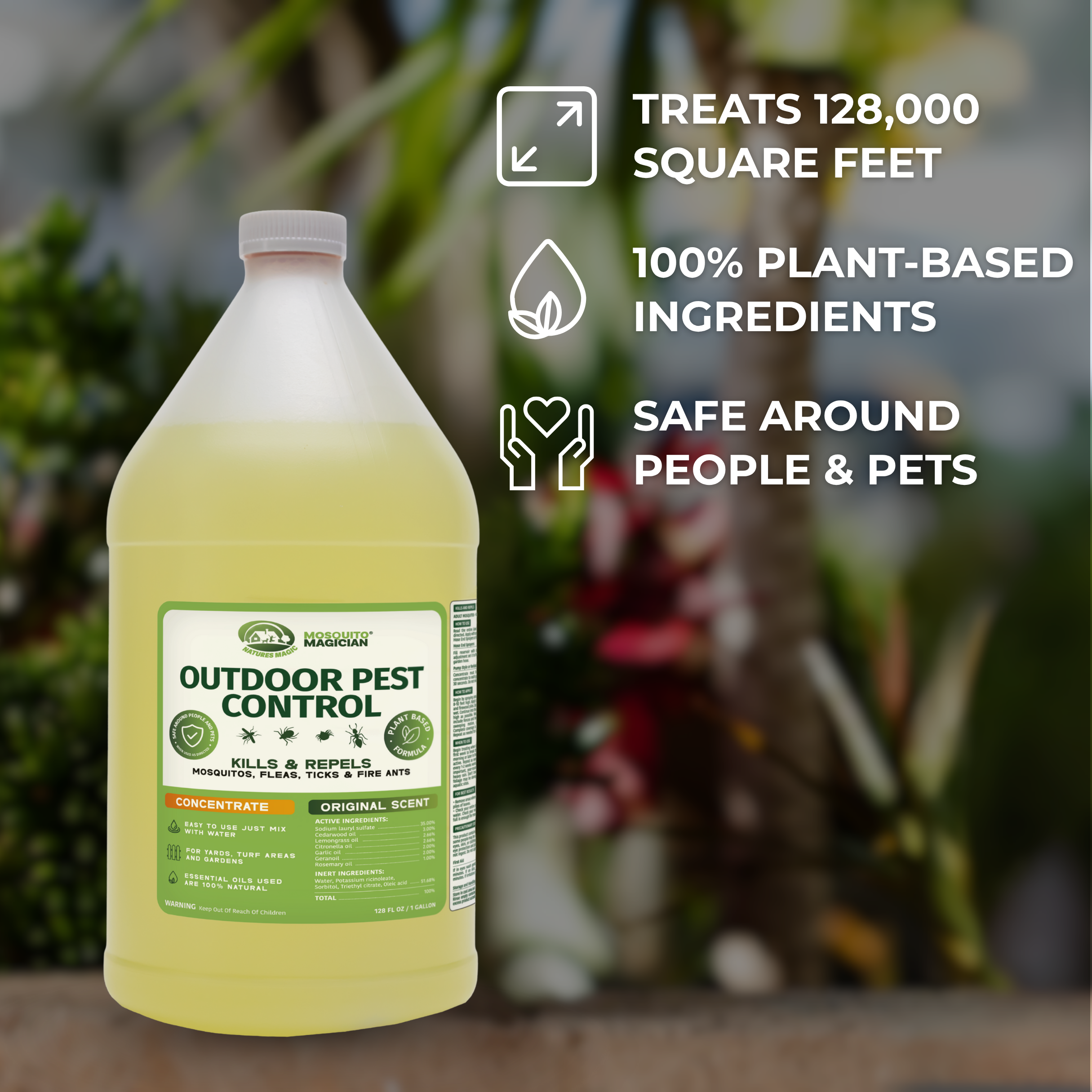 Pump Up Sprayer + 1 Gallon Mosquito Killer & Repellent Combo