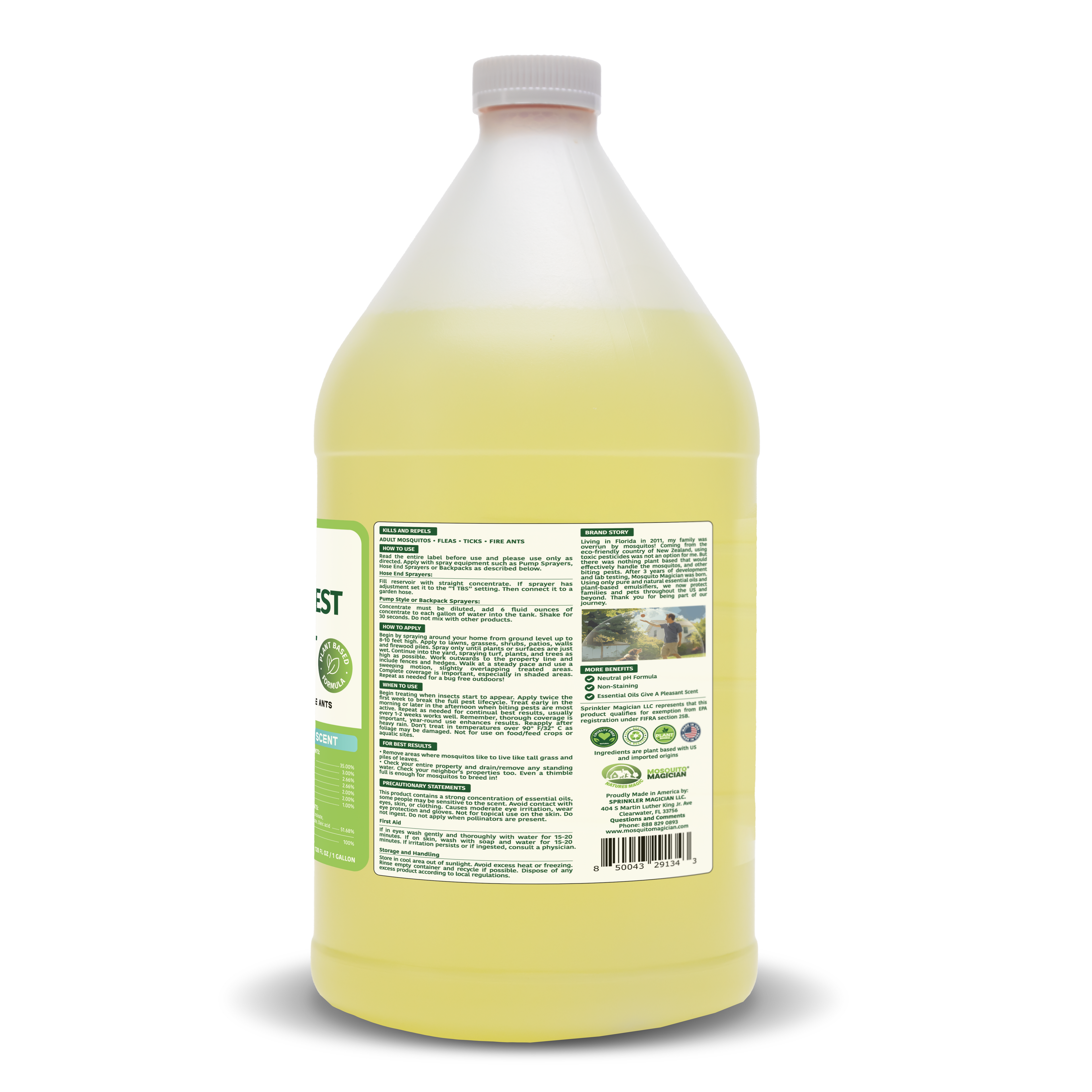 Mosquito Killer & Repellent Concentrate - MINT 1 Gallon