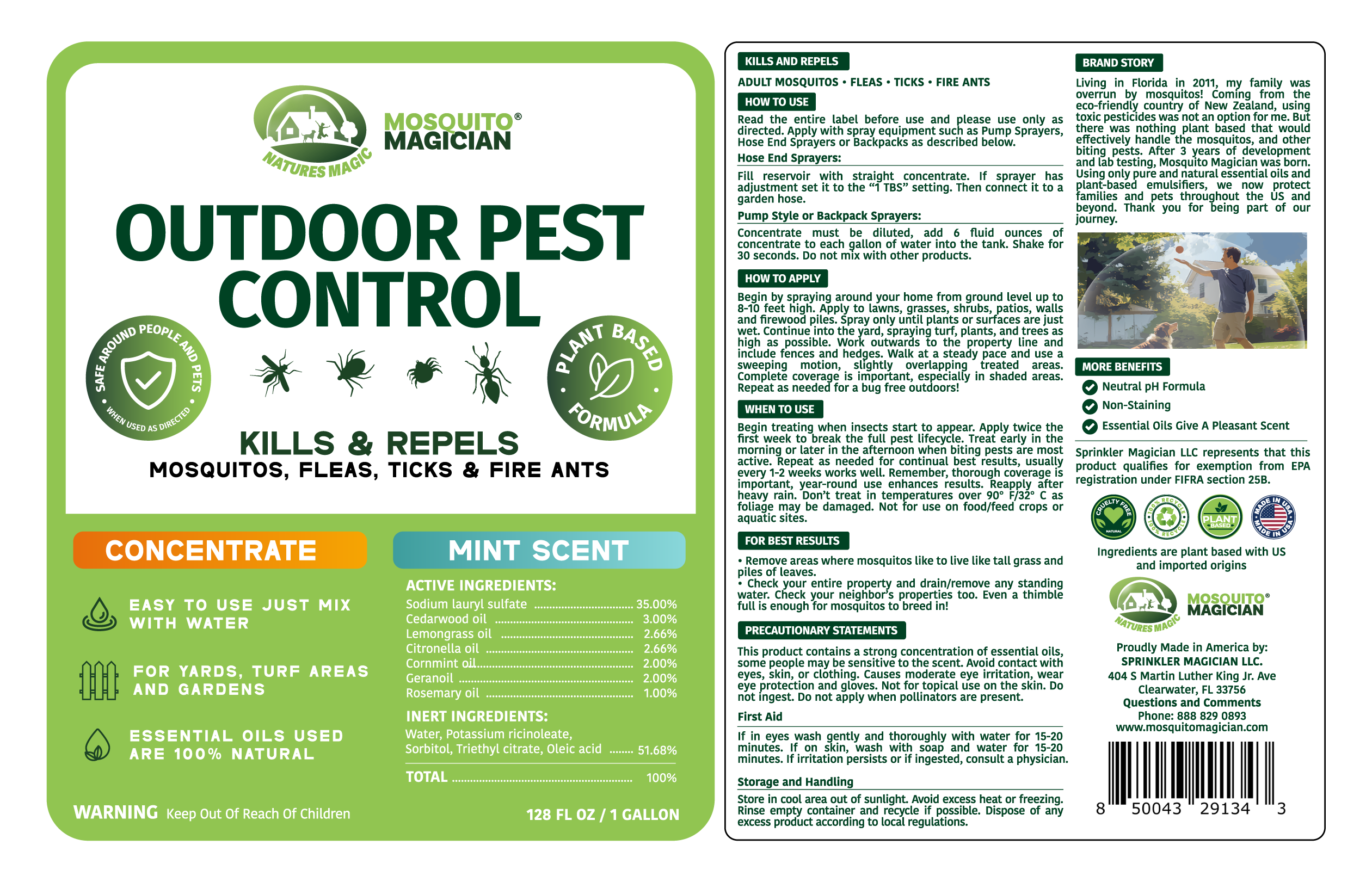 Mosquito Killer & Repellent Concentrate Formula