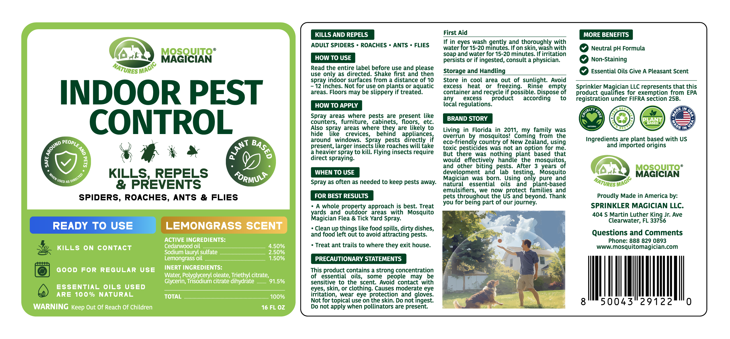 Indoor Pest Repellent Formula