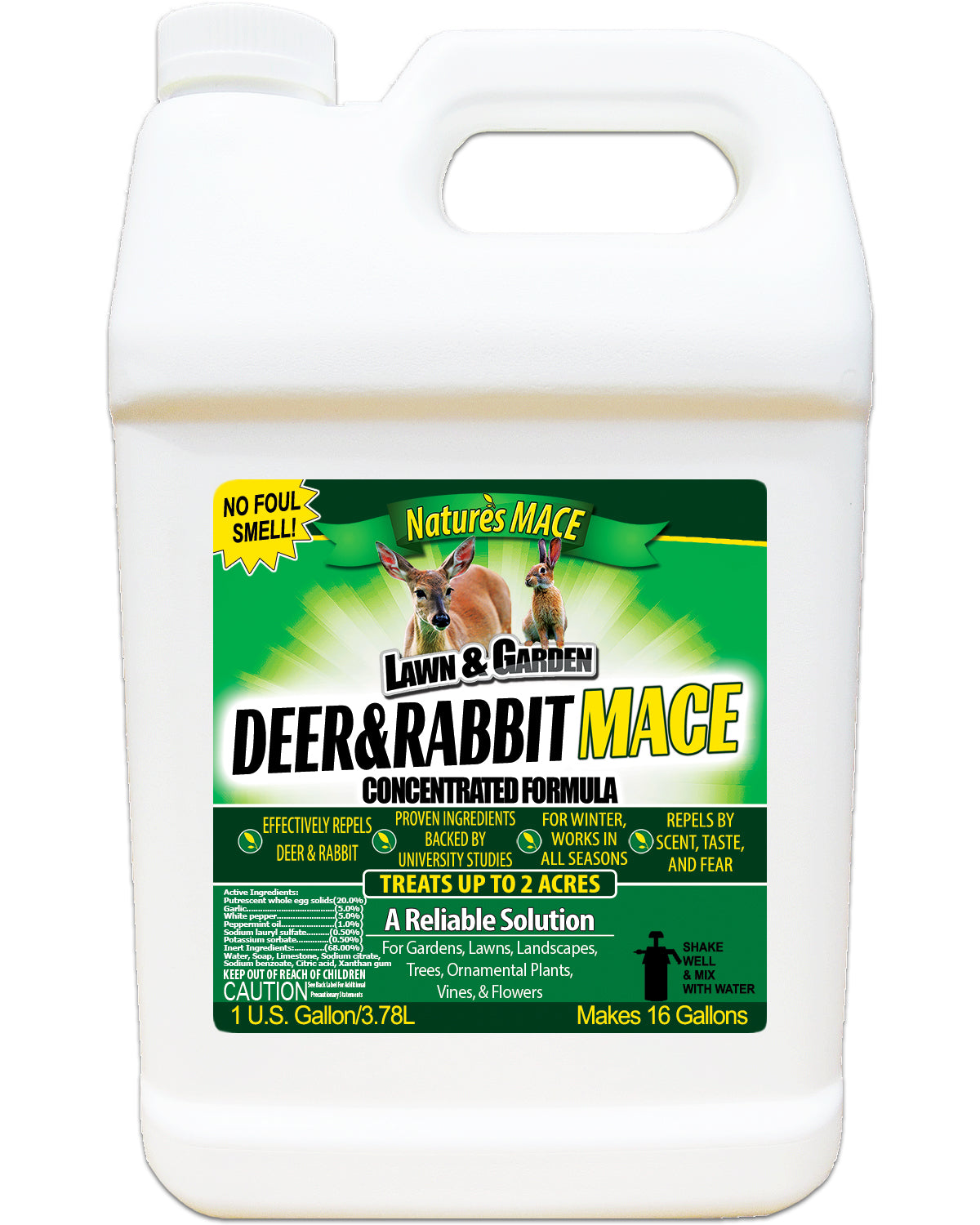 spray to keep deer out of garden Deer + Rabbit Repellent for Yard — 1 Gallon