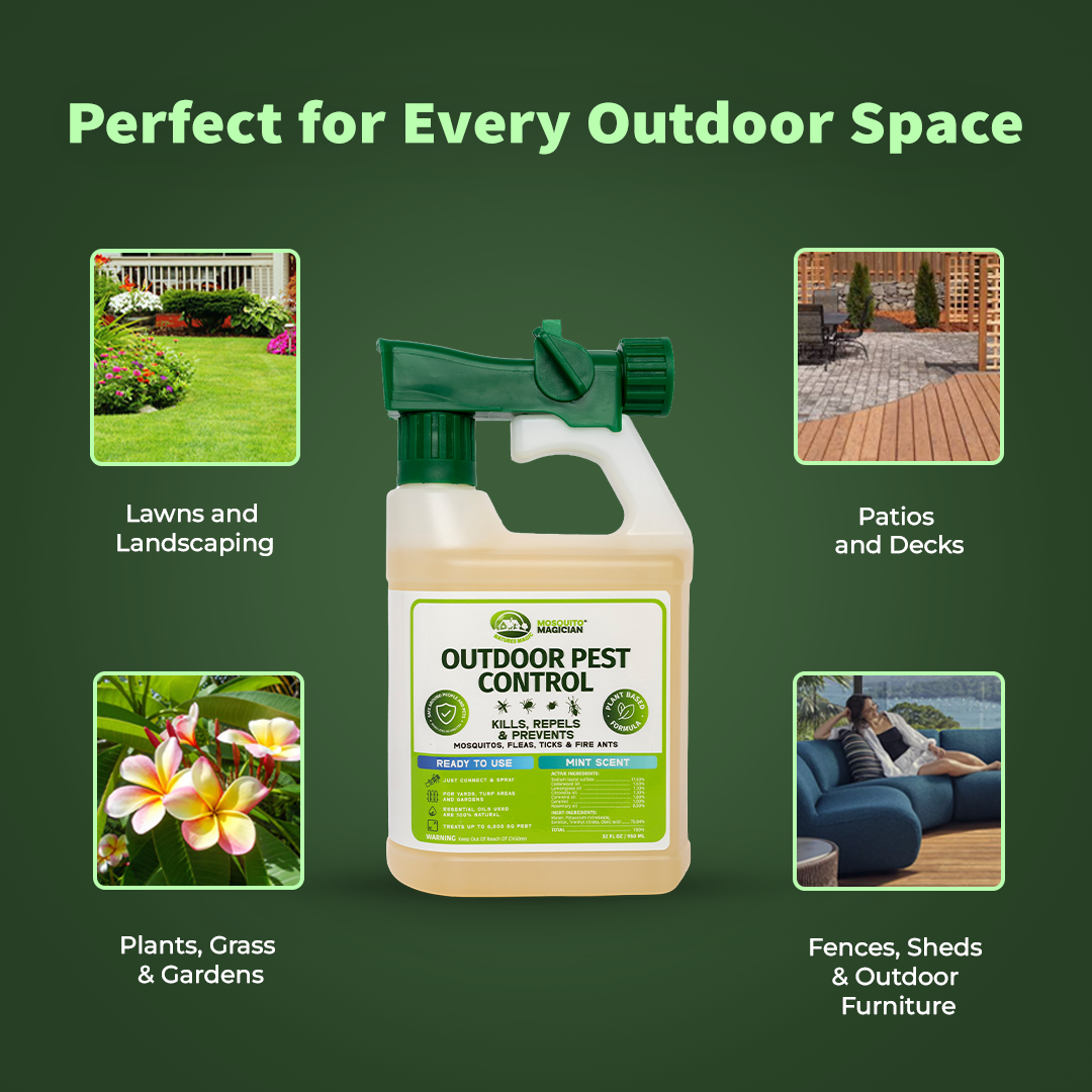 Mosquito Repellent for Yard — Hose End Sprayer | 32 oz