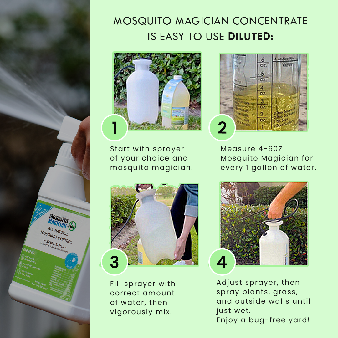 Gas Powered Backpack Fogger + 2 Gallons Mosquito Killer & Repellent Combo