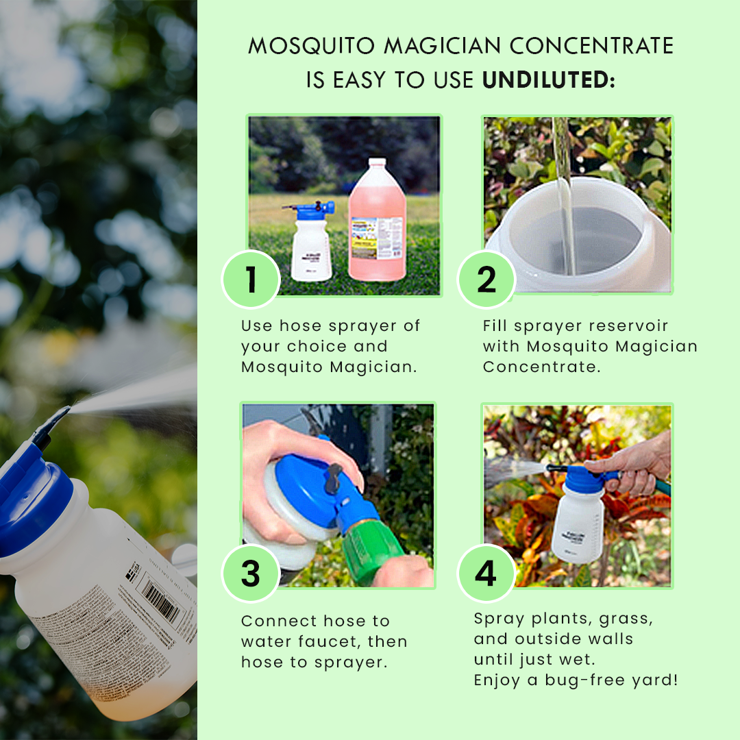 Hose Sprayer + 1 Gallon Mosquito Killer & Repellent Combo