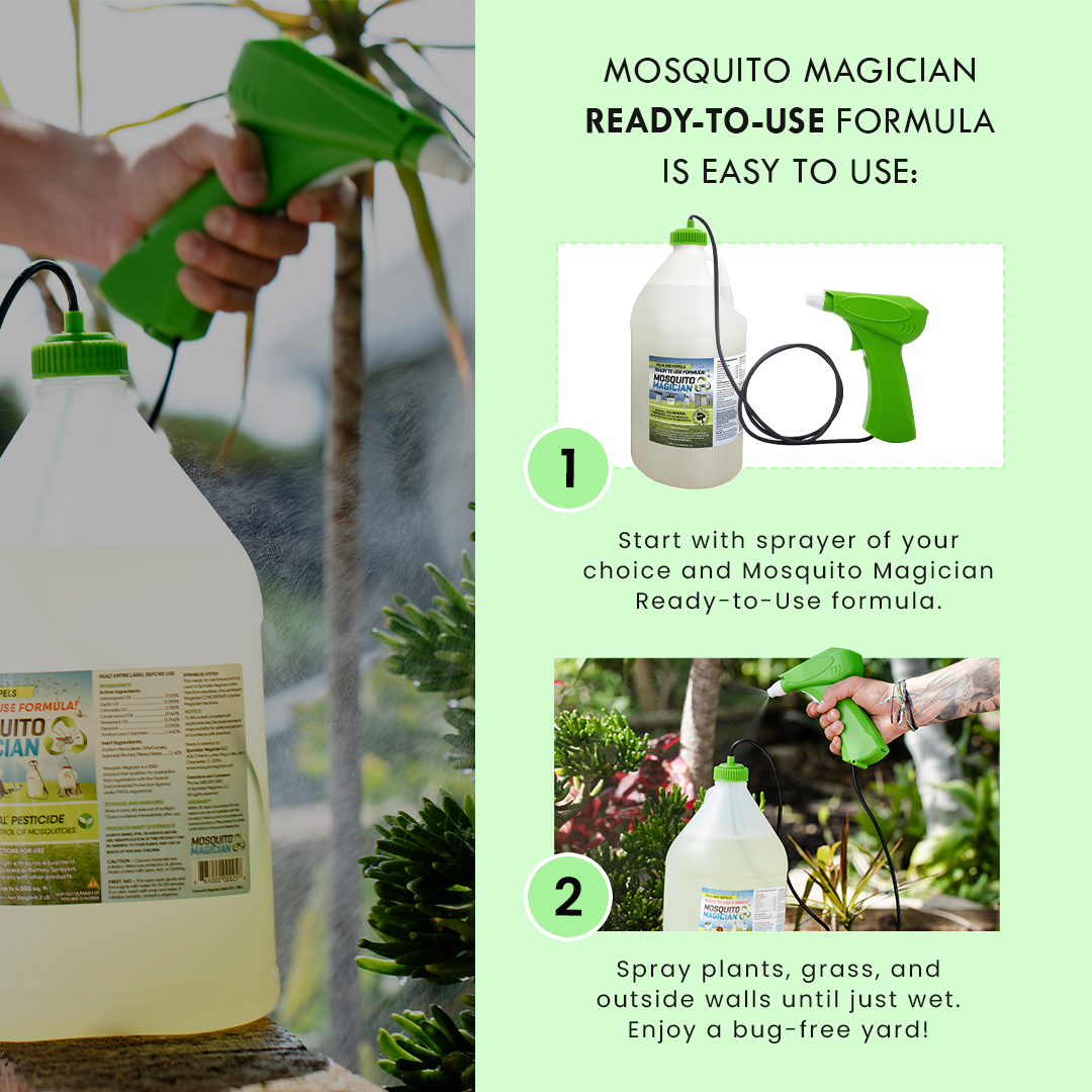 Battery Sprayer with 2 Gallons of Ready-to-Use Mosquito Killer & Repellent