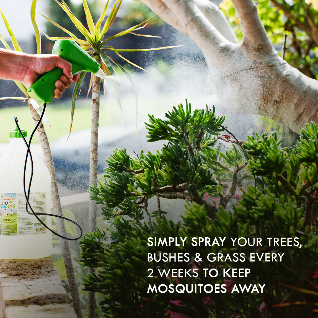 Pump Up Backpack Sprayer + 1 Gallon Mosquito Killer & Repellent Combo