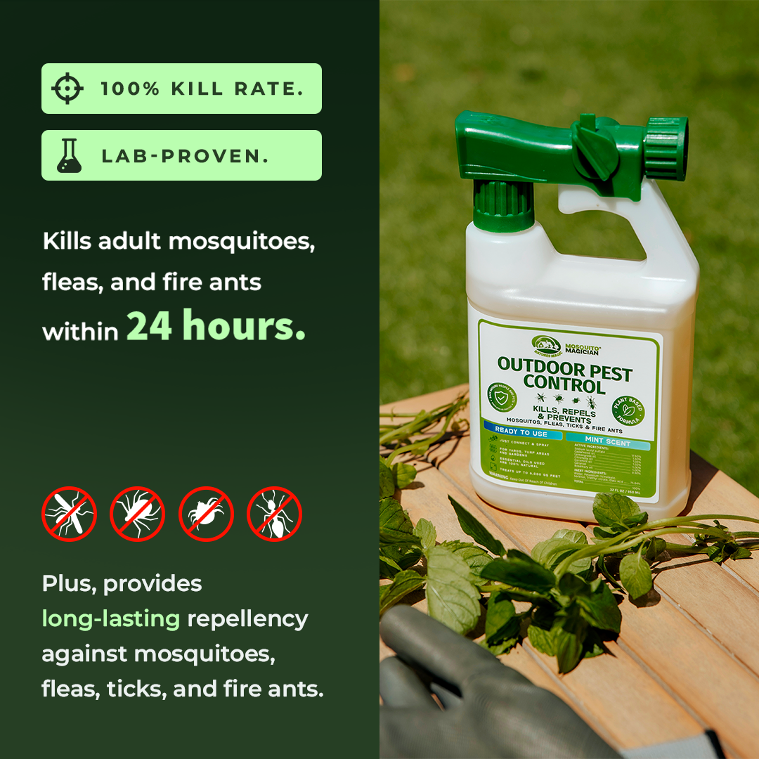 Mosquito Repellent for Yard — Hose End Sprayer | 32 oz
