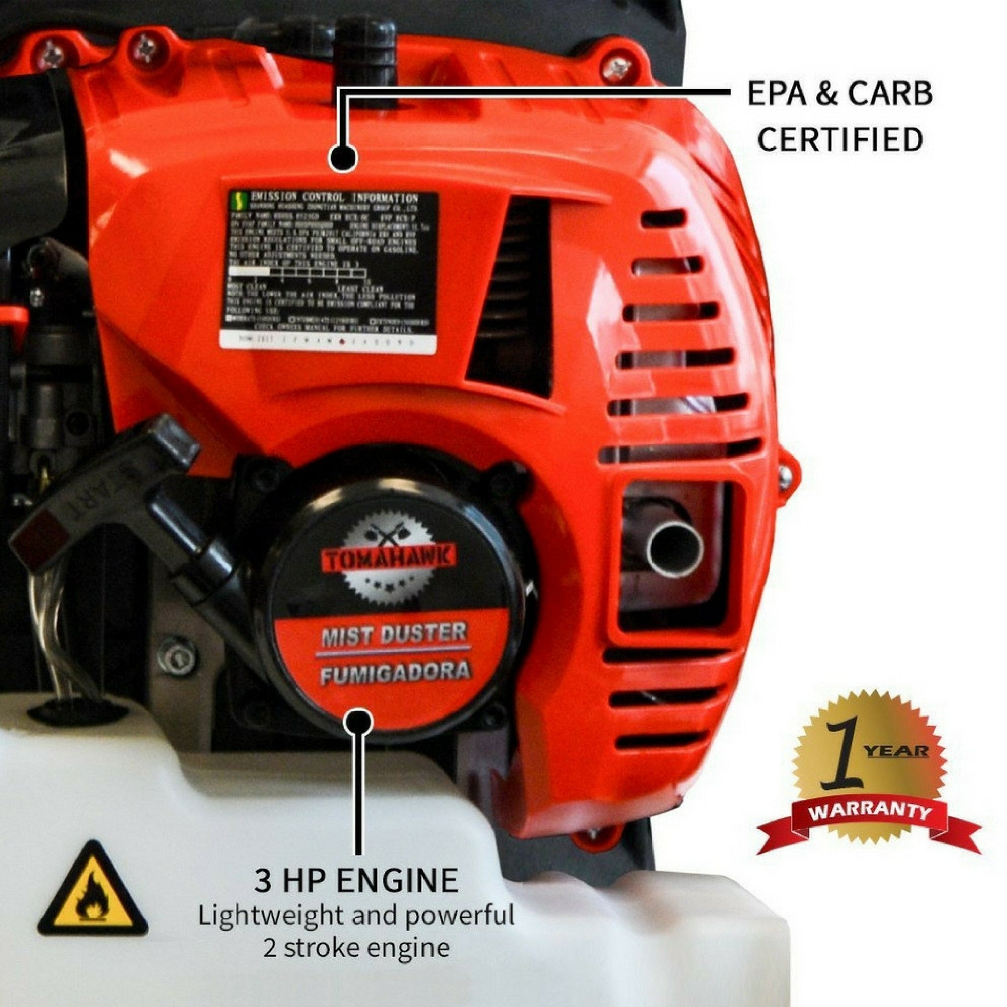 Gas Powered Backpack Fogger + 2 Gallons Mosquito Killer & Repellent Combo