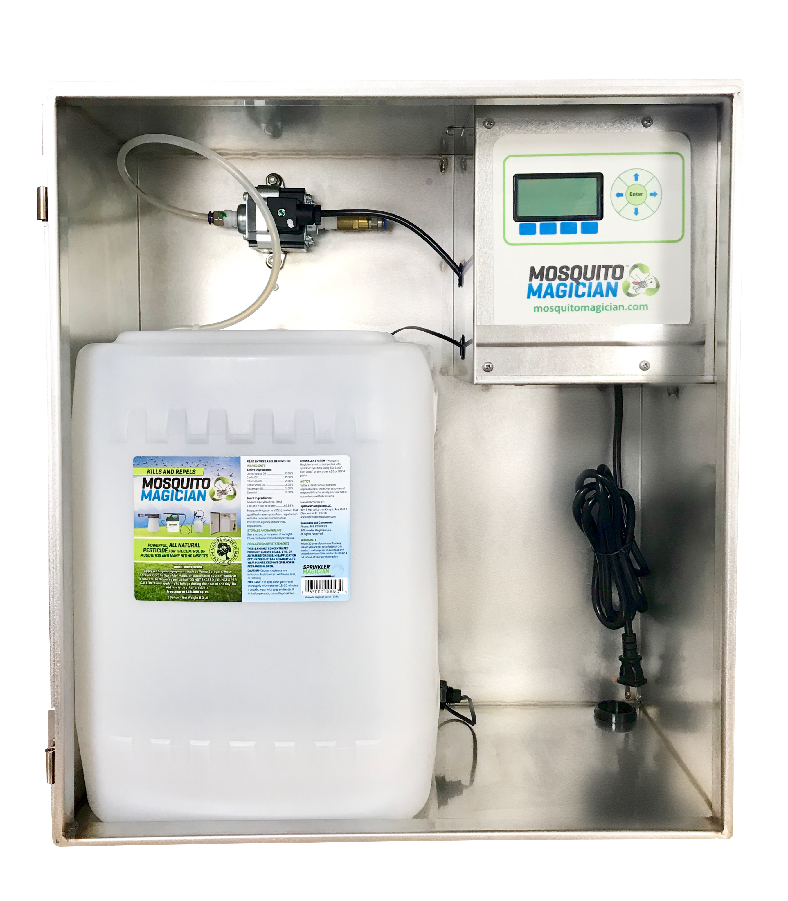 Automated Mosquito Killing System - Single Reservoir with 3 Gallons of Concentrate