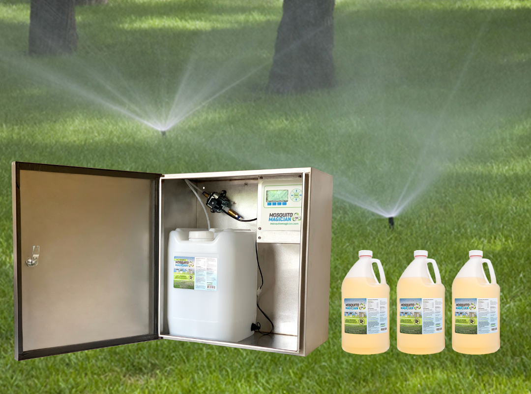 Automated Mosquito Killing System - Single Reservoir with 3 Gallons of Concentrate
