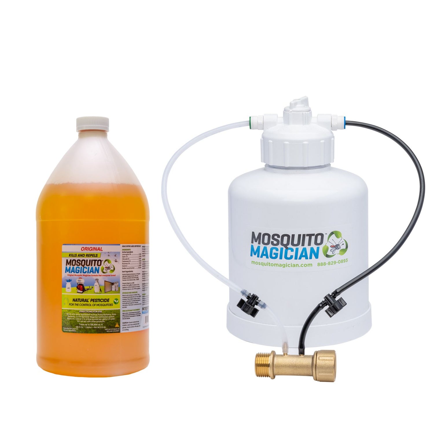 Mosquito Magician Hose Injection System + 1 Gallon Concentrate