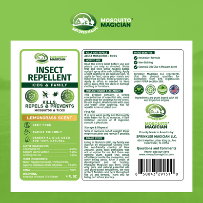 Lemongrass Bug Spray for your Family using Natural Essential Oils