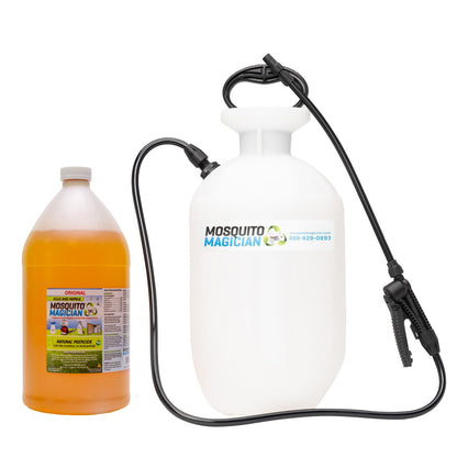 Pump Up Sprayer + 1 Gallon Mosquito Killer &amp; Repellent Combo