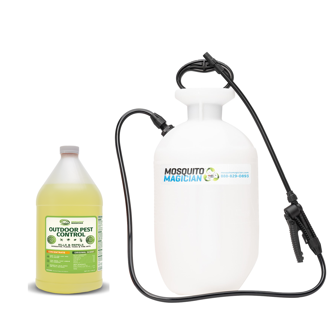 Pump Up Sprayer + 1 Gallon Mosquito Killer &amp; Repellent Combo