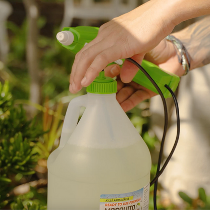 Battery Sprayer with 2 Gallons of Ready-to-Use Mosquito Killer &amp; Repellent