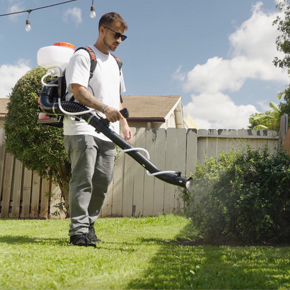 Gas Powered Backpack Fogger + 2 Gallons Mosquito Killer &amp; Repellent Combo