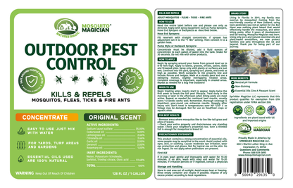 Pump Up Sprayer + 1 Gallon Mosquito Killer &amp; Repellent Combo