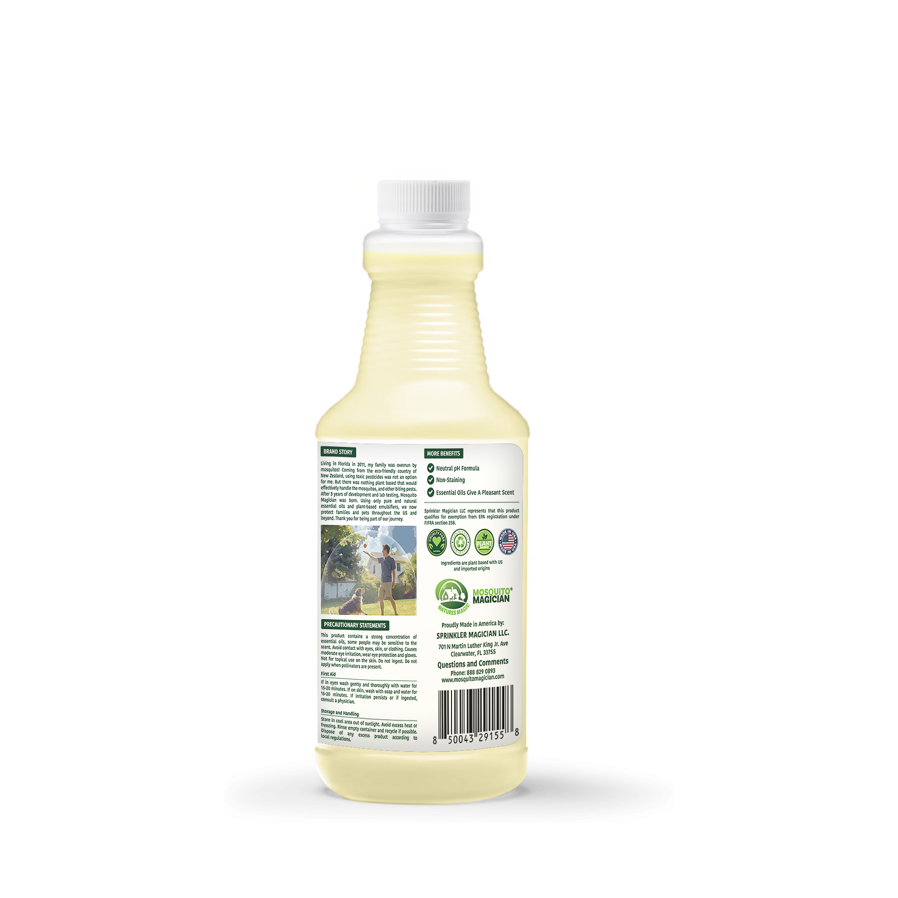 Mosquito Repellent for Yard — Concentrate | 1 Quart