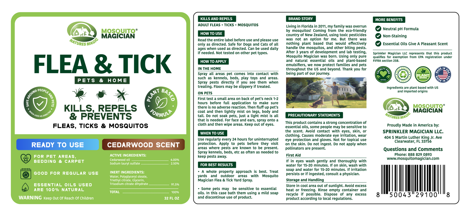 Flea &amp; Tick Repellent for Pets — Spray