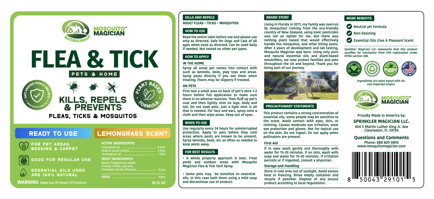 Flea &amp; Tick Repellent for Pets — Spray