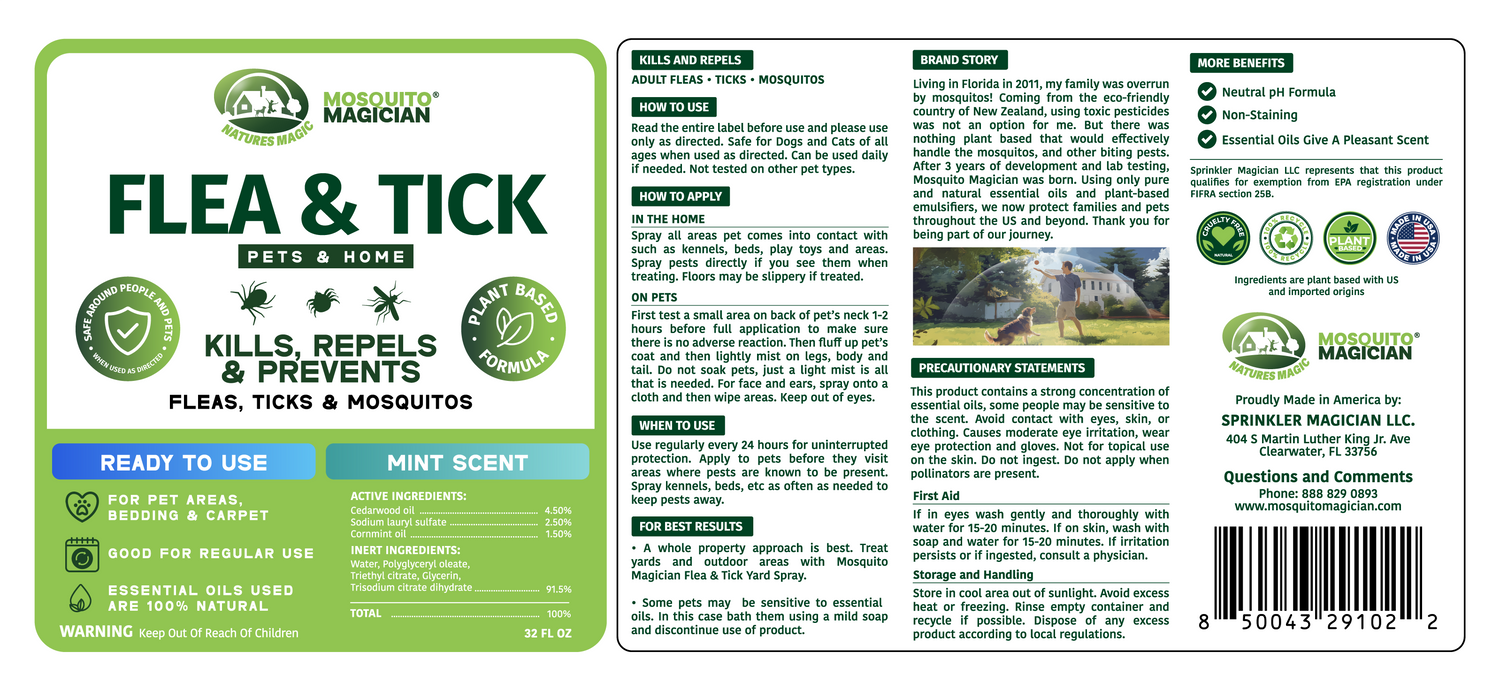 Flea &amp; Tick Repellent for Pets — Spray
