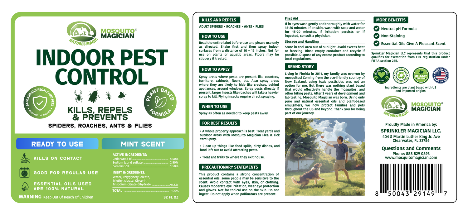 Indoor Pest Repellent Formula