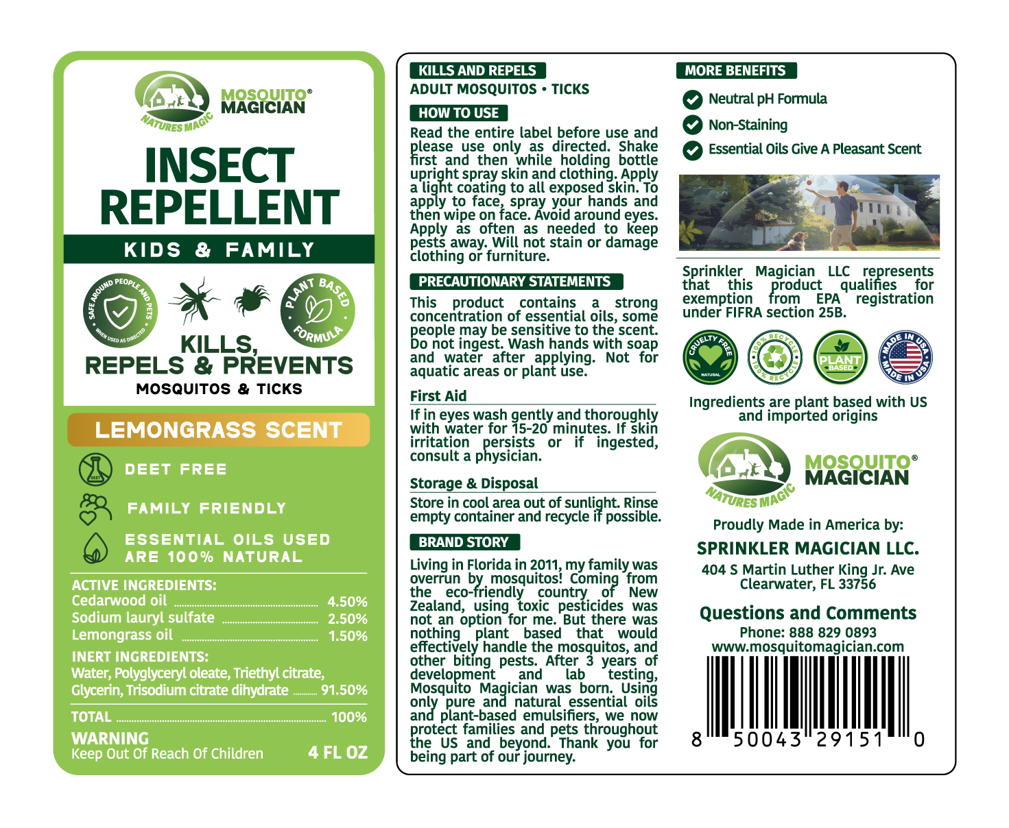 Lemongrass Bug Spray for your Family using Natural Essential Oils