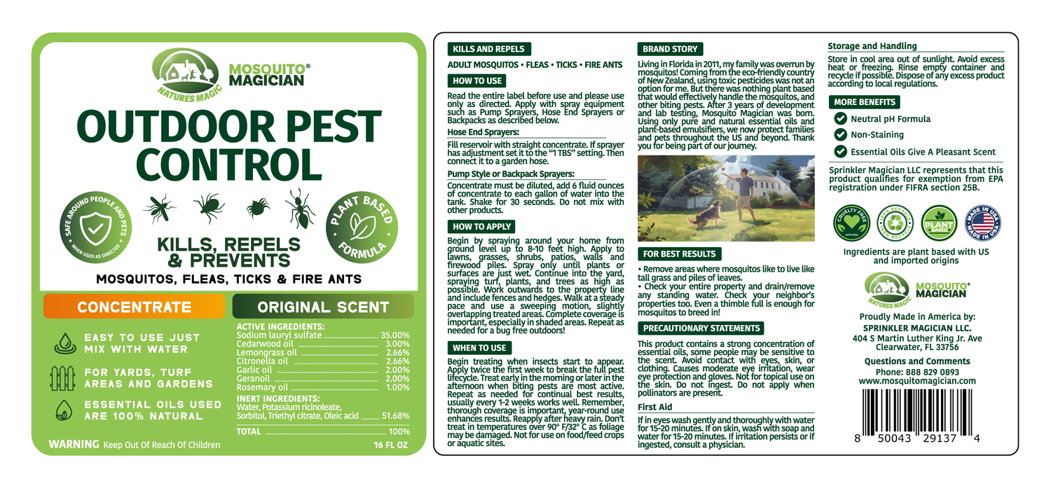 Mosquito Killer &amp; Repellent Concentrate - 1 Pint