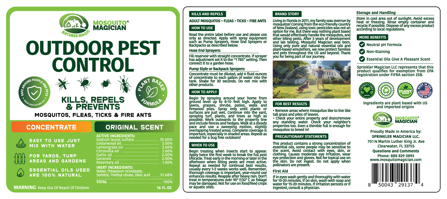 Mosquito Killer &amp; Repellent Concentrate Formula