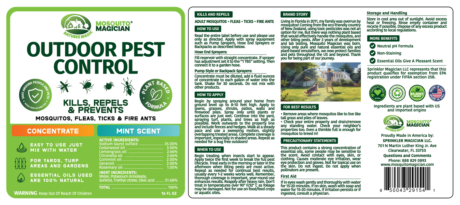 Mosquito Killer &amp; Repellent Concentrate Formula