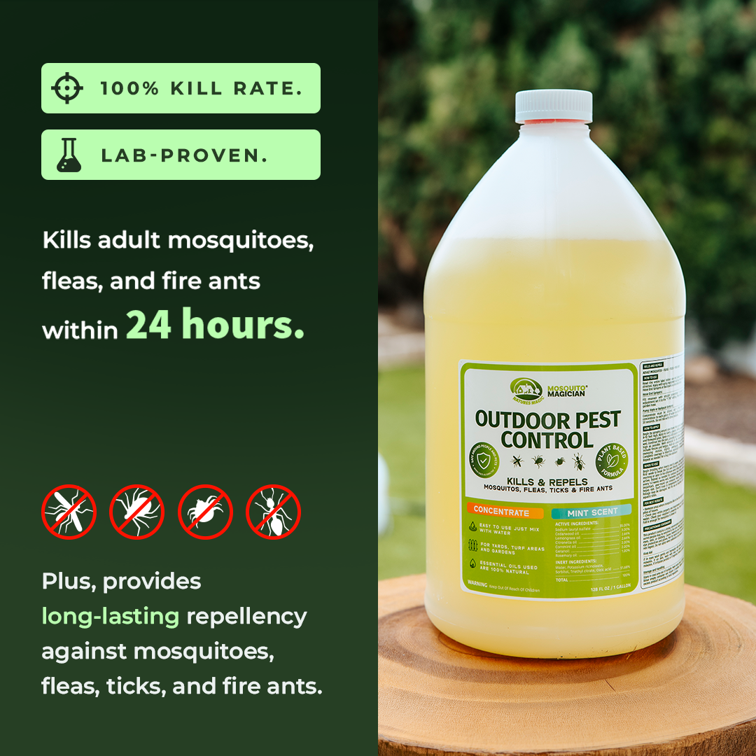 Automated Mosquito Repellent System — Single Reservoir + 3 Gallons Concentrate