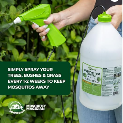 Battery Sprayer with 2 Gallons of Ready-to-Use Mosquito Killer &amp; Repellent
