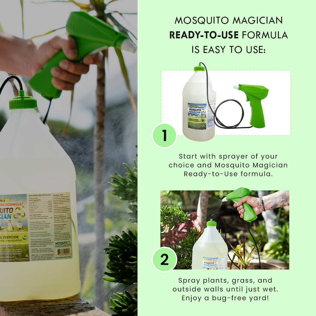 Battery Sprayer with 2 Gallons of Ready-to-Use Mosquito Killer &amp; Repellent